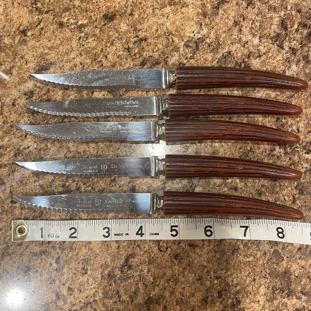 Vintage Regent Sheffield Knife Set